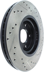 Stoptech - StopTech 06 - 07 350Z / 05 - 07 G35 exp Sport/ 06 - 07 G35X SportStop Slotted & Drilled Front Right Rotor - Demon Performance
