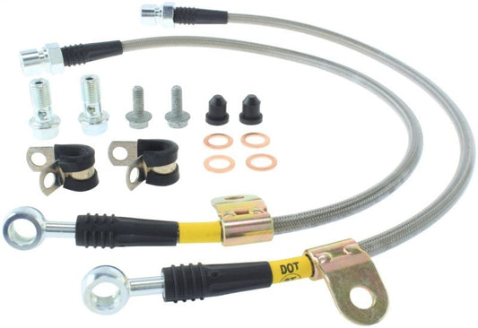 Stoptech - StopTech 06 - 07 Chrysler 300C SRT - 8 Stainless Steel Front Brake Lines - Demon Performance