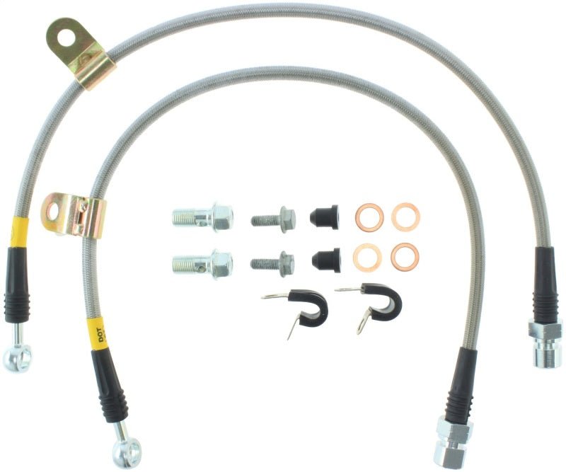 Stoptech - StopTech 06 - 07 Chrysler 300C SRT - 8 Stainless Steel Front Brake Lines - Demon Performance