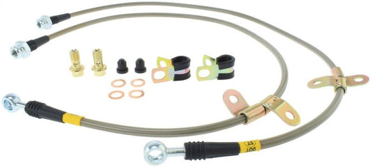 Stoptech - StopTech 07 - 08 Infiniti G35 / 09 G37 / 09 Nissan 370Z Front Stainless Steel Brake Lines - Demon Performance
