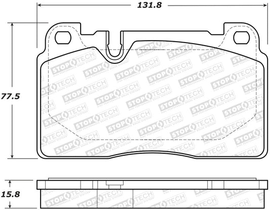 Stoptech - StopTech 07 - 15 Audi Q7 Street Performance Front Brake Pads - Demon Performance