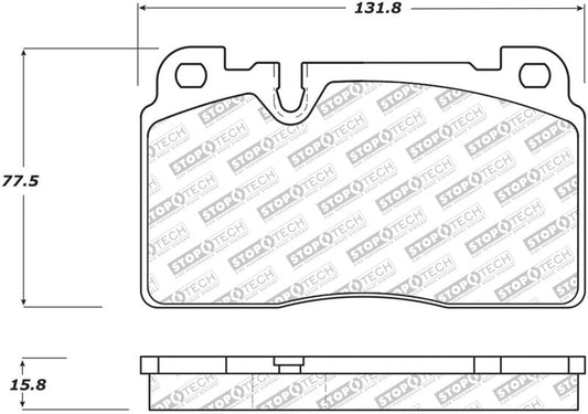 Stoptech - StopTech 07 - 15 Audi Q7 Street Select Brake Pads - Front - Demon Performance