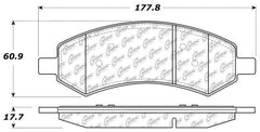 Stoptech - StopTech 07 - 17 Jeep Wrangler / 07 - 09 Dodge Durango Truck & SUV Brake Pads - Front - Demon Performance