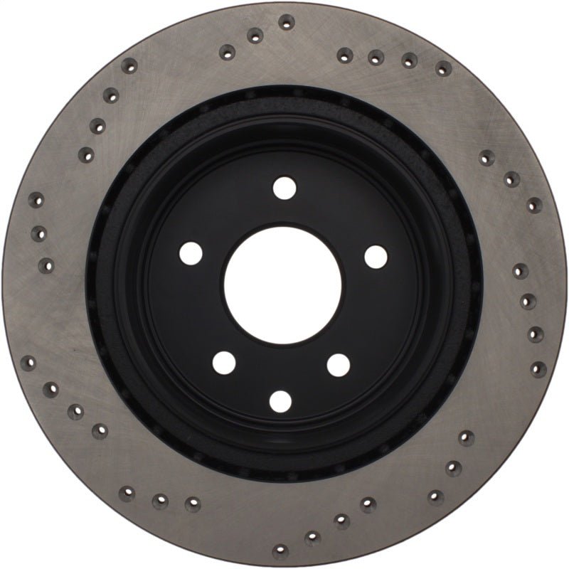 Stoptech - StopTech 08 - 09 Infiniti EX35 / 05 - 08 G35 / 09 G37 / 06 - 09 M35/M45 Cryo Drilled Left Rear Rotor - Demon Performance