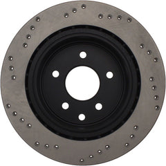 Stoptech - StopTech 08 - 09 Infiniti EX35 / 05 - 08 G35 / 09 G37 / 06 - 09 M35/M45 Cryo Drilled Left Rear Rotor - Demon Performance
