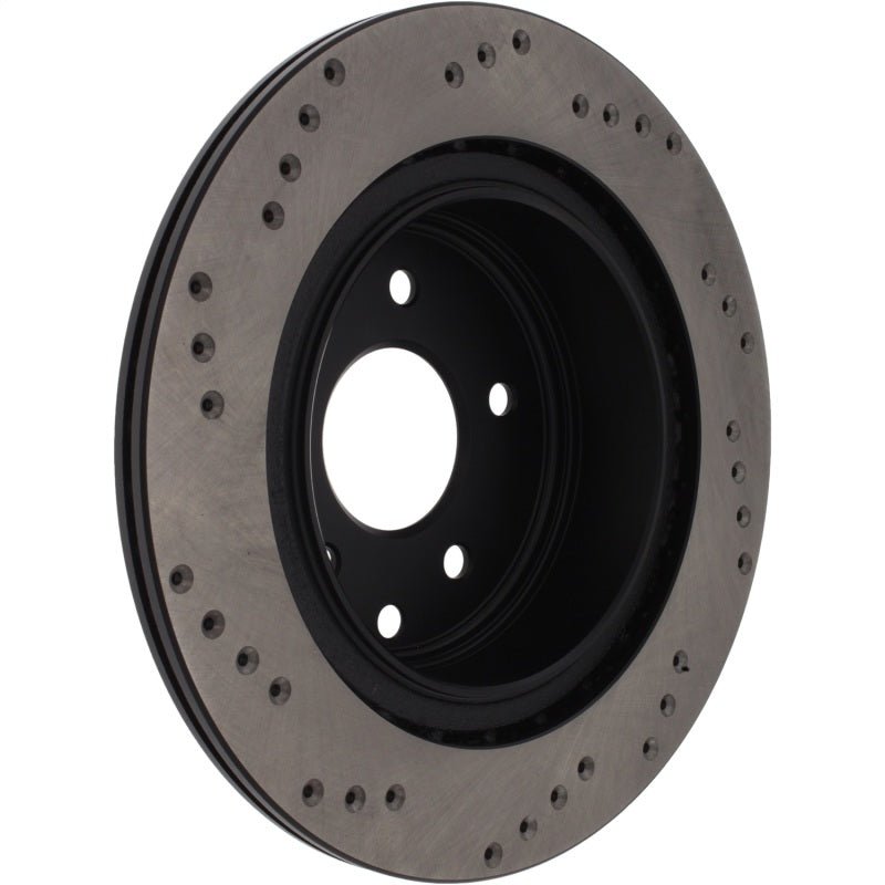 Stoptech - StopTech 08 - 09 Infiniti EX35 / 05 - 08 G35 / 09 G37 / 06 - 09 M35/M45 Cryo Drilled Left Rear Rotor - Demon Performance