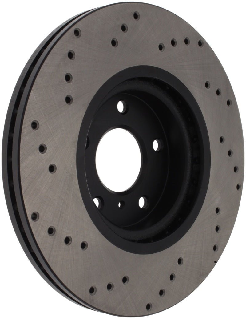 Stoptech - StopTech 08 - 09 Infiniti EX35 / 05 - 08 G35 / 09 G37 / 06 - 09 M35/M45 Drilled Left Front Rotor - Demon Performance