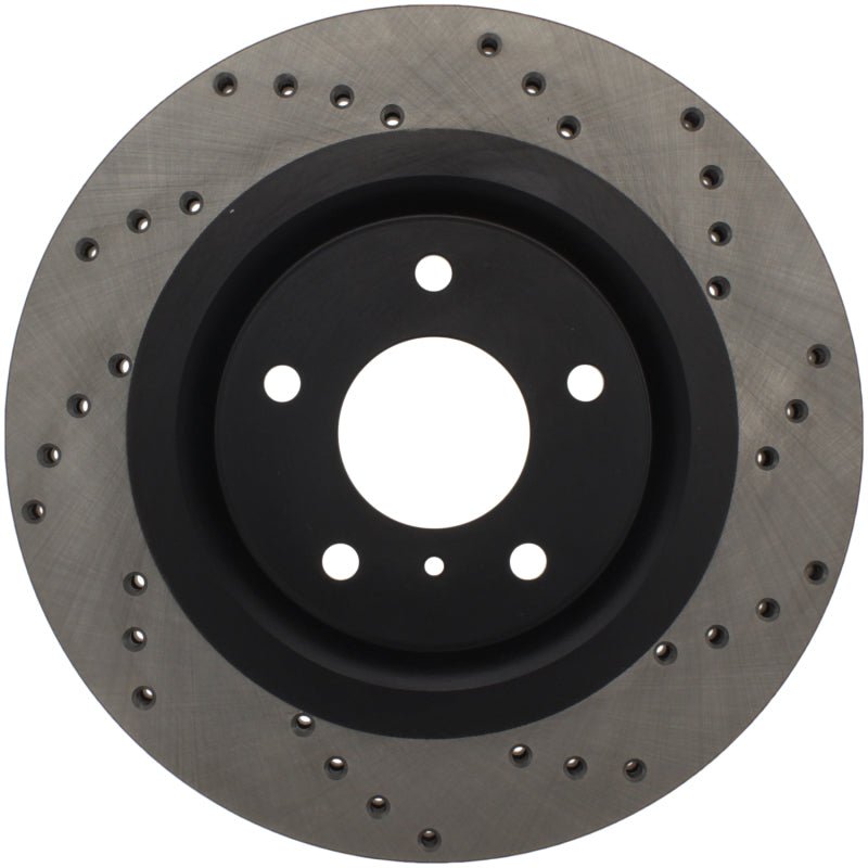 Stoptech - StopTech 08 - 09 Infiniti EX35 / 05 - 08 G35 / 09 G37 / 06 - 09 M35/M45 Drilled Left Front Rotor - Demon Performance