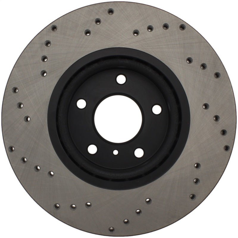 Stoptech - StopTech 08 - 09 Infiniti EX35 / 05 - 08 G35 / 09 G37 / 06 - 09 M35/M45 Drilled Left Front Rotor - Demon Performance