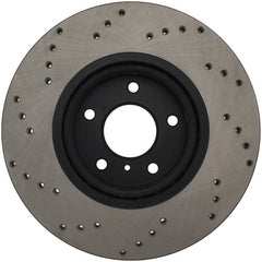 Stoptech - StopTech 08 - 09 Infiniti EX35 / 05 - 08 G35 / 09 G37 / 06 - 09 M35/M45 Drilled Left Front Rotor - Demon Performance