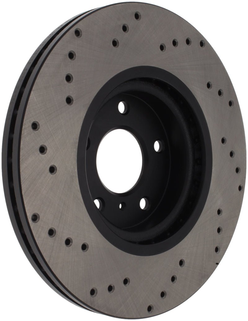 Stoptech - StopTech 08 - 09 Infiniti EX35 / 05 - 08 G35 / 09 G37 / 06 - 09 M35/M45 Drilled Left Front Rotor - Demon Performance