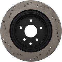 Stoptech - StopTech 08 - 09 Infiniti EX35 / 05 - 08 G35 / 09 G37 / 06 - 09 M35/M45 Drilled Left Rear Rotor - Demon Performance