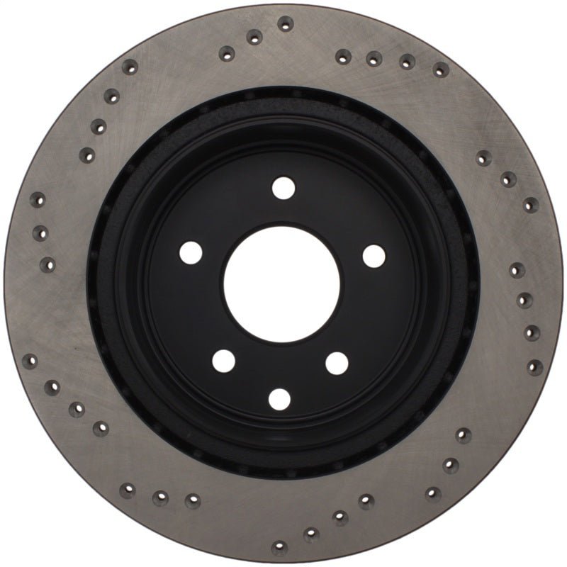 Stoptech - StopTech 08 - 09 Infiniti EX35 / 05 - 08 G35 / 09 G37 / 06 - 09 M35/M45 Drilled Left Rear Rotor - Demon Performance
