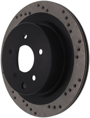 Stoptech - StopTech 08 - 09 Infiniti EX35 / 05 - 08 G35 / 09 G37 / 06 - 09 M35/M45 Drilled Left Rear Rotor - Demon Performance