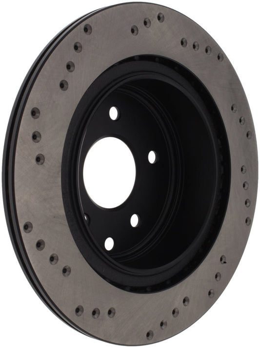 Stoptech - StopTech 08 - 09 Infiniti EX35 / 05 - 08 G35 / 09 G37 / 06 - 09 M35/M45 Drilled Left Rear Rotor - Demon Performance