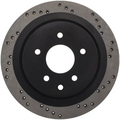 Stoptech - StopTech 08 - 09 Infiniti EX35 / 05 - 08 G35 / 09 G37 / 06 - 09 M35/M45 Drilled Left Rear Rotor - Demon Performance