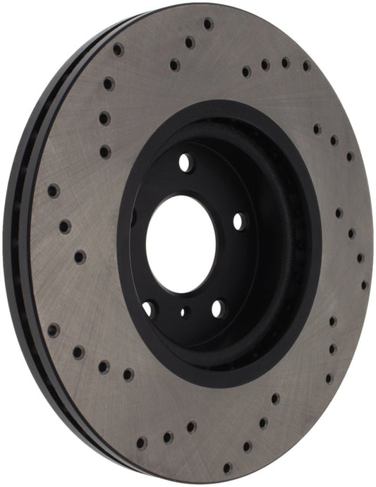 Stoptech - StopTech 08 - 09 Infiniti EX35 / 05 - 08 G35 / 09 G37 / 06 - 09 M35/M45 Drilled Right Front Rotor - Demon Performance