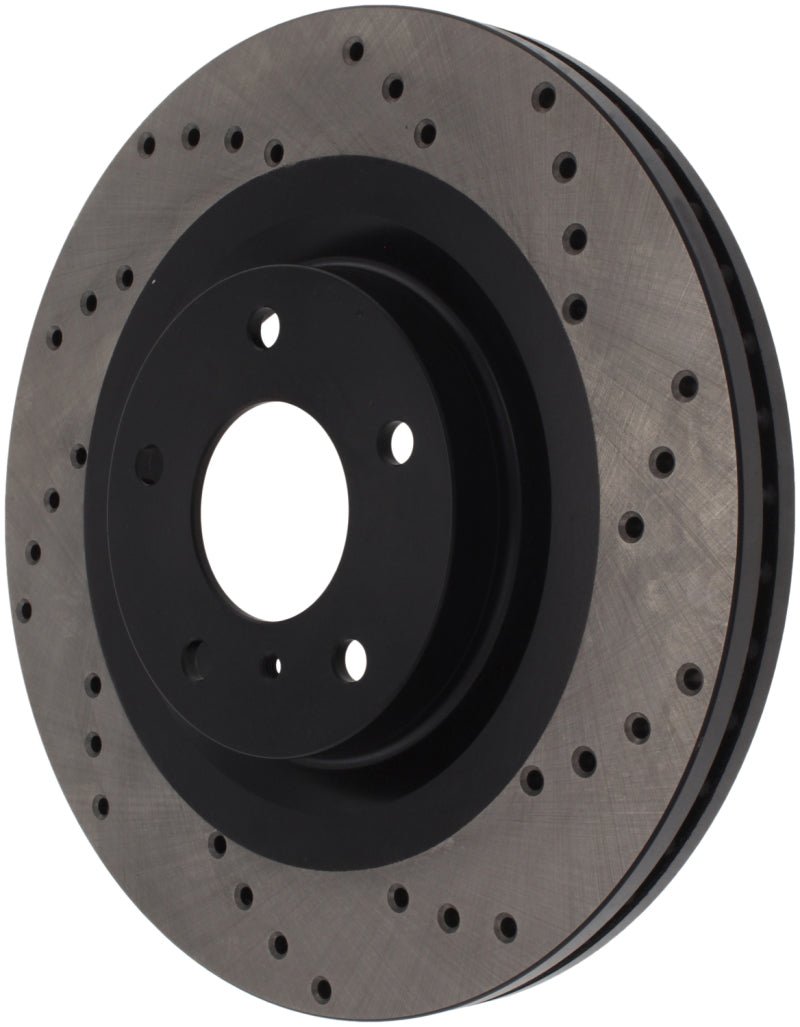 Stoptech - StopTech 08 - 09 Infiniti EX35 / 05 - 08 G35 / 09 G37 / 06 - 09 M35/M45 Drilled Right Front Rotor - Demon Performance