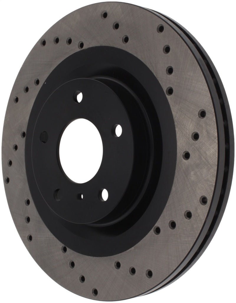 Stoptech - StopTech 08 - 09 Infiniti EX35 / 05 - 08 G35 / 09 G37 / 06 - 09 M35/M45 Drilled Right Front Rotor - Demon Performance