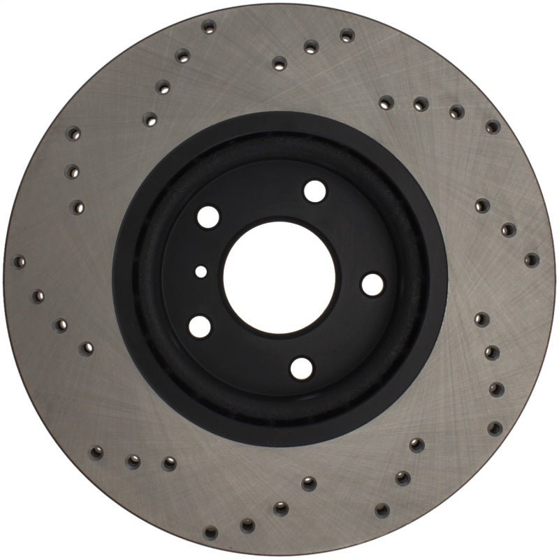 Stoptech - StopTech 08 - 09 Infiniti EX35 / 05 - 08 G35 / 09 G37 / 06 - 09 M35/M45 Drilled Right Front Rotor - Demon Performance
