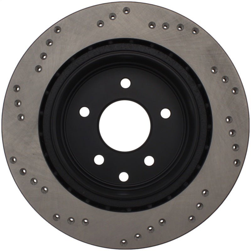 Stoptech - StopTech 08 - 09 Infiniti EX35 / 05 - 08 G35 / 09 G37 / 06 - 09 M35/M45 Drilled Right Rear Rotor - Demon Performance