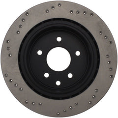 Stoptech - StopTech 08 - 09 Infiniti EX35 / 05 - 08 G35 / 09 G37 / 06 - 09 M35/M45 Drilled Right Rear Rotor - Demon Performance