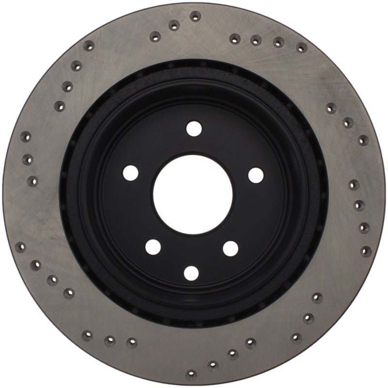Stoptech - StopTech 08 - 09 Infiniti EX35 / 05 - 08 G35 / 09 G37 / 06 - 09 M35/M45 Drilled Right Rear Rotor - Demon Performance