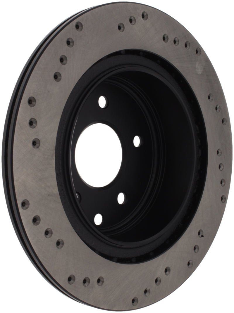 Stoptech - StopTech 08 - 09 Infiniti EX35 / 05 - 08 G35 / 09 G37 / 06 - 09 M35/M45 Drilled Right Rear Rotor - Demon Performance