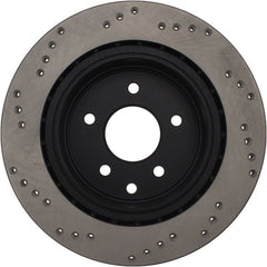 Stoptech - StopTech 08 - 12 Infiniti EX35 Cryo Drilled Sport Rear Right Rotor - Demon Performance