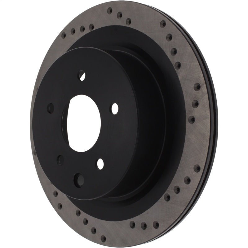 Stoptech - StopTech 08 - 12 Infiniti EX35 Cryo Drilled Sport Rear Right Rotor - Demon Performance