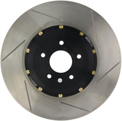 Stoptech - StopTech 09 - 11 Nissan GT - R Front Left Slotted Bare Iron 380x34mm Aero - Rotor Kit - Demon Performance