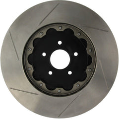 Stoptech - StopTech 09 - 11 Nissan GT - R Front Left Slotted Bare Iron 380x34mm Aero - Rotor Kit - Demon Performance