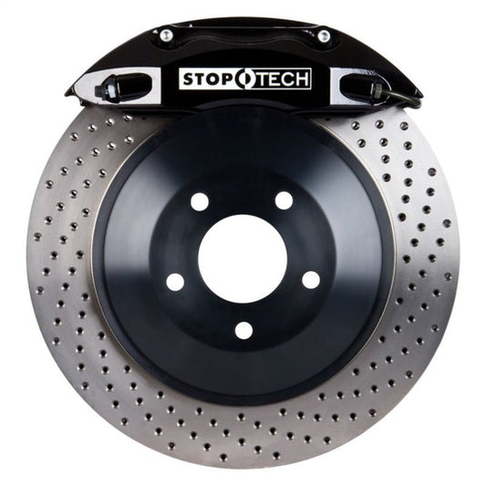 Stoptech - StopTech 09 Dodge Challenger R/T 350 Rear 1PC Touring BBK w/ Black ST - 40 Caliper Drilled Rotors - Demon Performance
