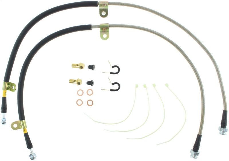 Stoptech - StopTech 09+ Nissan GTR Stainless Steel Front Brake Lines - Demon Performance