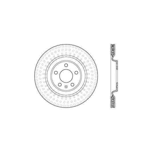 Stoptech - Stoptech 10 - 19 Audi S4 Premium Rear CryoStop Brake Rotor - Demon Performance
