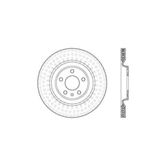 Stoptech - Stoptech 10 - 19 Audi S4 Premium Rear CryoStop Brake Rotor - Demon Performance