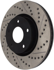 Stoptech - StopTech 1/02 - 05 Infiniti G35 (alloy disc) / 6/02 - 05 Nissan 350Z Slotted & Drilled Right Front Rotor - Demon Performance