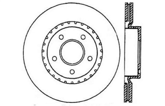 Stoptech - StopTech 1/02 - 05 Infiniti G35 (alloy disc) / 6/02 - 05 Nissan 350Z Slotted & Drilled Right Front Rotor - Demon Performance