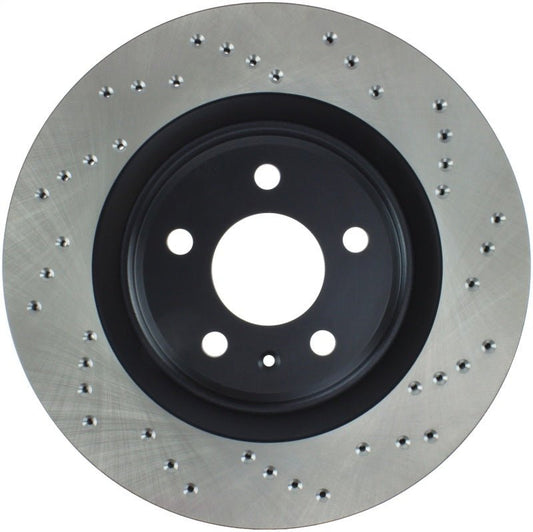 Stoptech - StopTech 12 Audi S4 Rear Left Drilled Rotor - Demon Performance