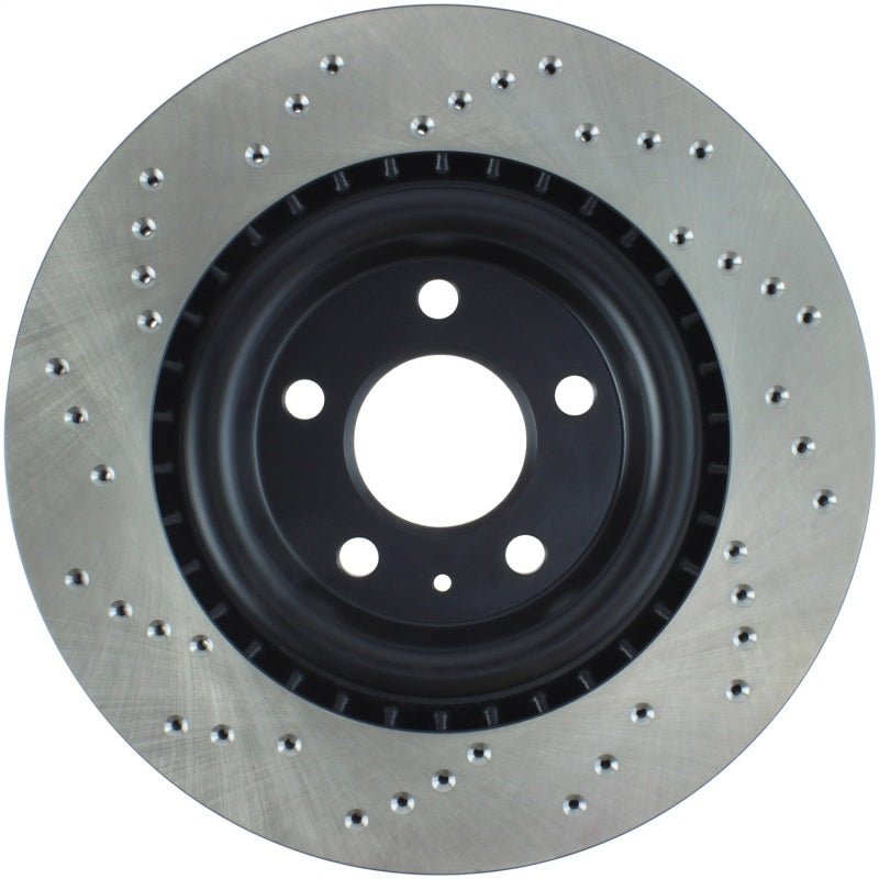 Stoptech - StopTech 12 Audi S4 Rear Left Drilled Rotor - Demon Performance
