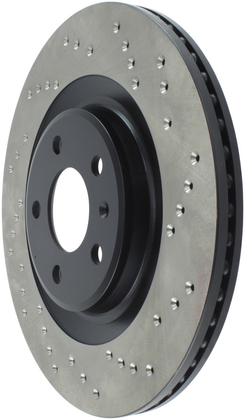 Stoptech - StopTech 12 Audi S4 Rear Left Drilled Rotor - Demon Performance