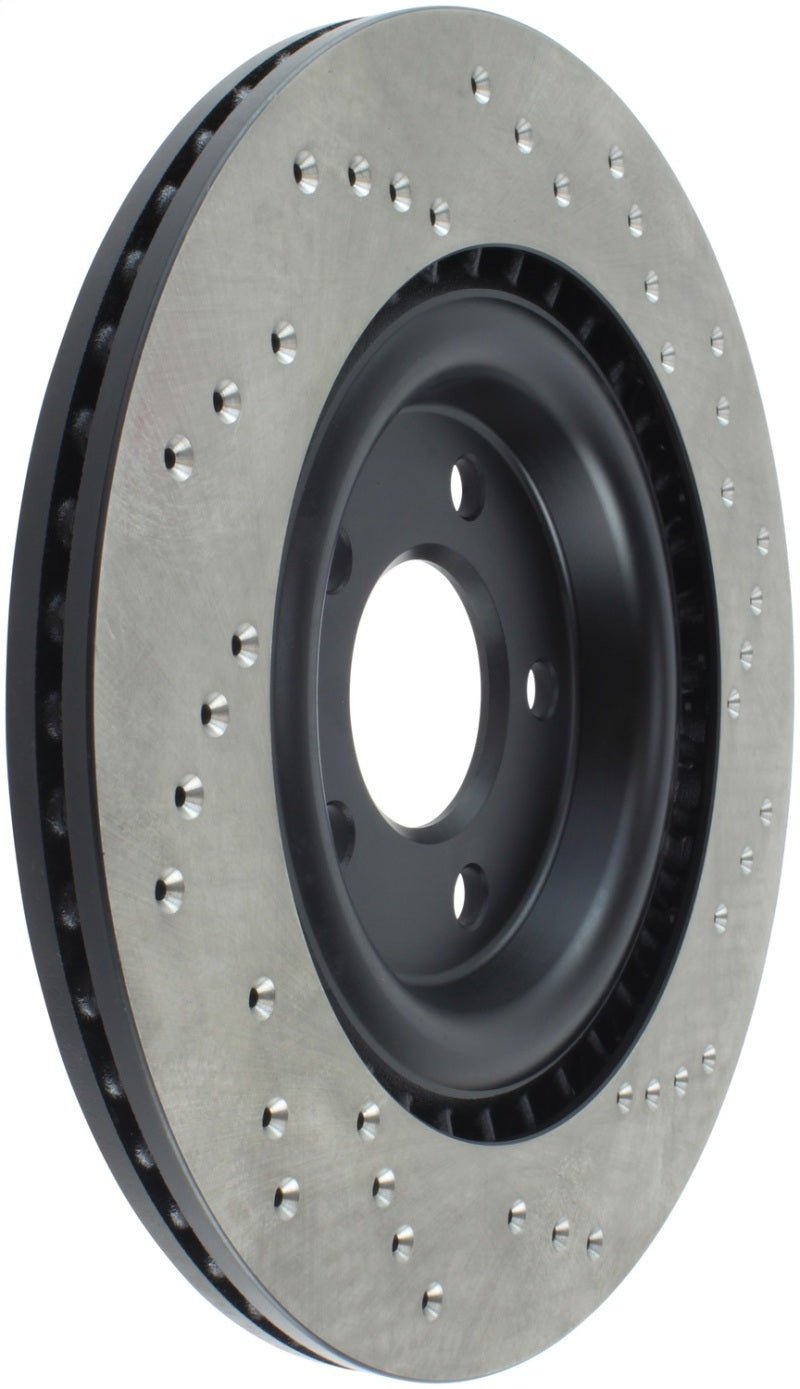 Stoptech - StopTech 12 Audi S4 Rear Right Drilled Rotor - Demon Performance