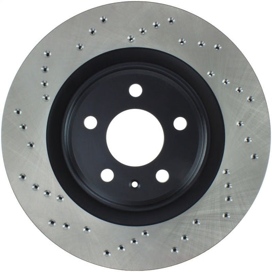 Stoptech - StopTech 12 Audi S4 Rear Right Drilled Rotor - Demon Performance
