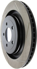 Stoptech - StopTech 2015 Ford Mustang GT w/ Brembo Brakes Left Rear Slotted Brake Rotor - Demon Performance