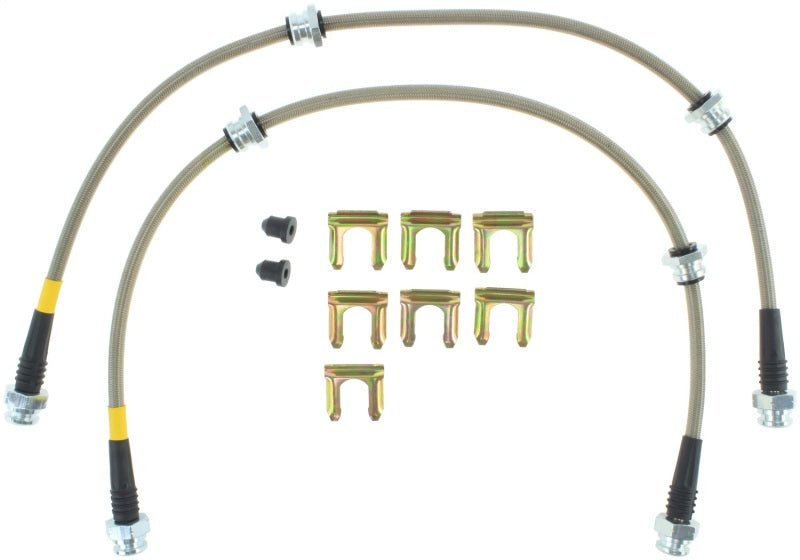 Stoptech - StopTech 2/89 - 96 Nissan 300ZX / 6/89 - 96 300ZX Turbo Stainless Steel Front Brake Lines - Demon Performance