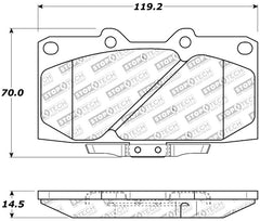 Stoptech - StopTech 89 - 96 Nissan 300ZX Sport Performance Front Brake Pads - Demon Performance