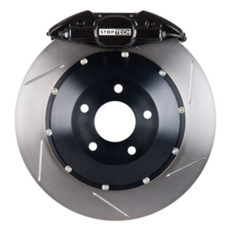 Stoptech - StopTech 90 - 96 300zx Rear BBK w/ Black ST - 22 Calipers Slotted 328x28 Rotors Pads and SS Lines - Demon Performance