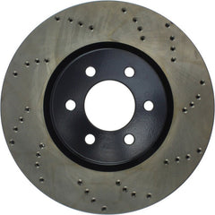 Stoptech - StopTech 92 - 02 Dodge Viper Drilled Front Left Cryo Rotor - Demon Performance