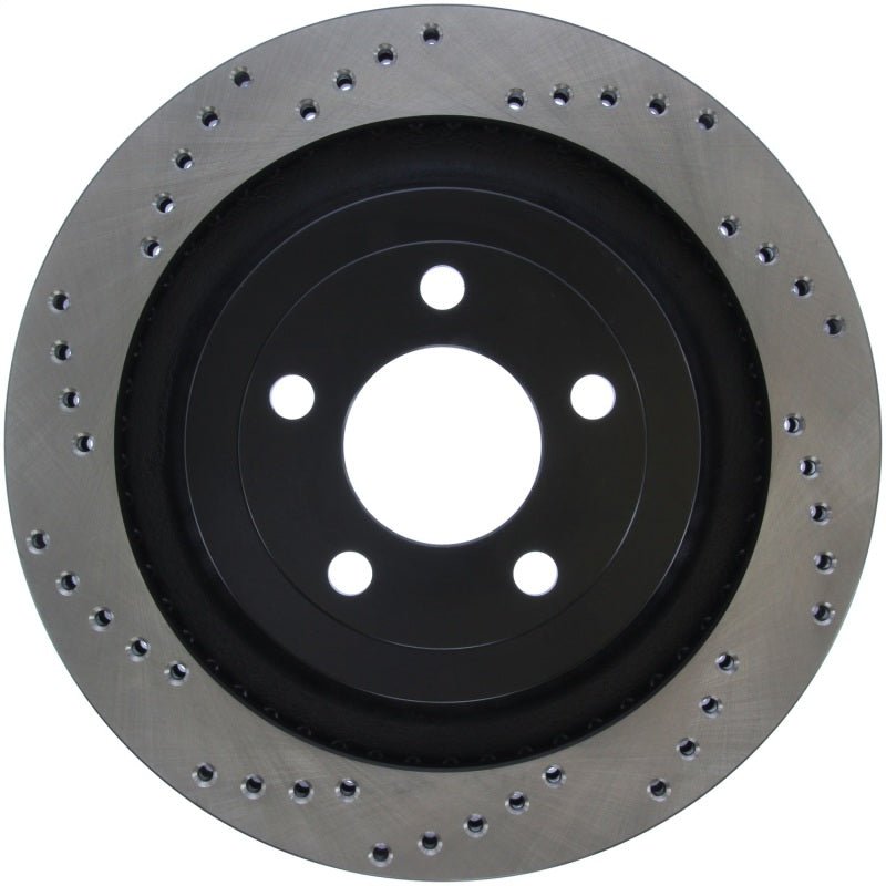 Stoptech - StopTech Cross Drilled Sport Brake Rotor - 2015 Ford Mustang - Rear Right - Demon Performance