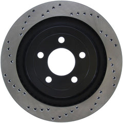 Stoptech - StopTech Cross Drilled Sport Brake Rotor - 2015 Ford Mustang - Rear Right - Demon Performance